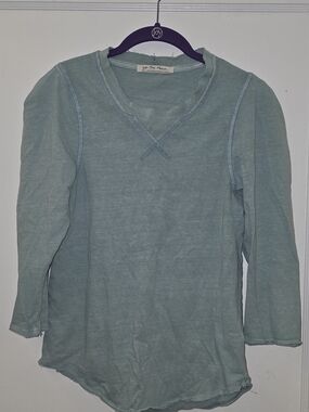 We The Free Light Seafoam Green Long Sleeve Top Small